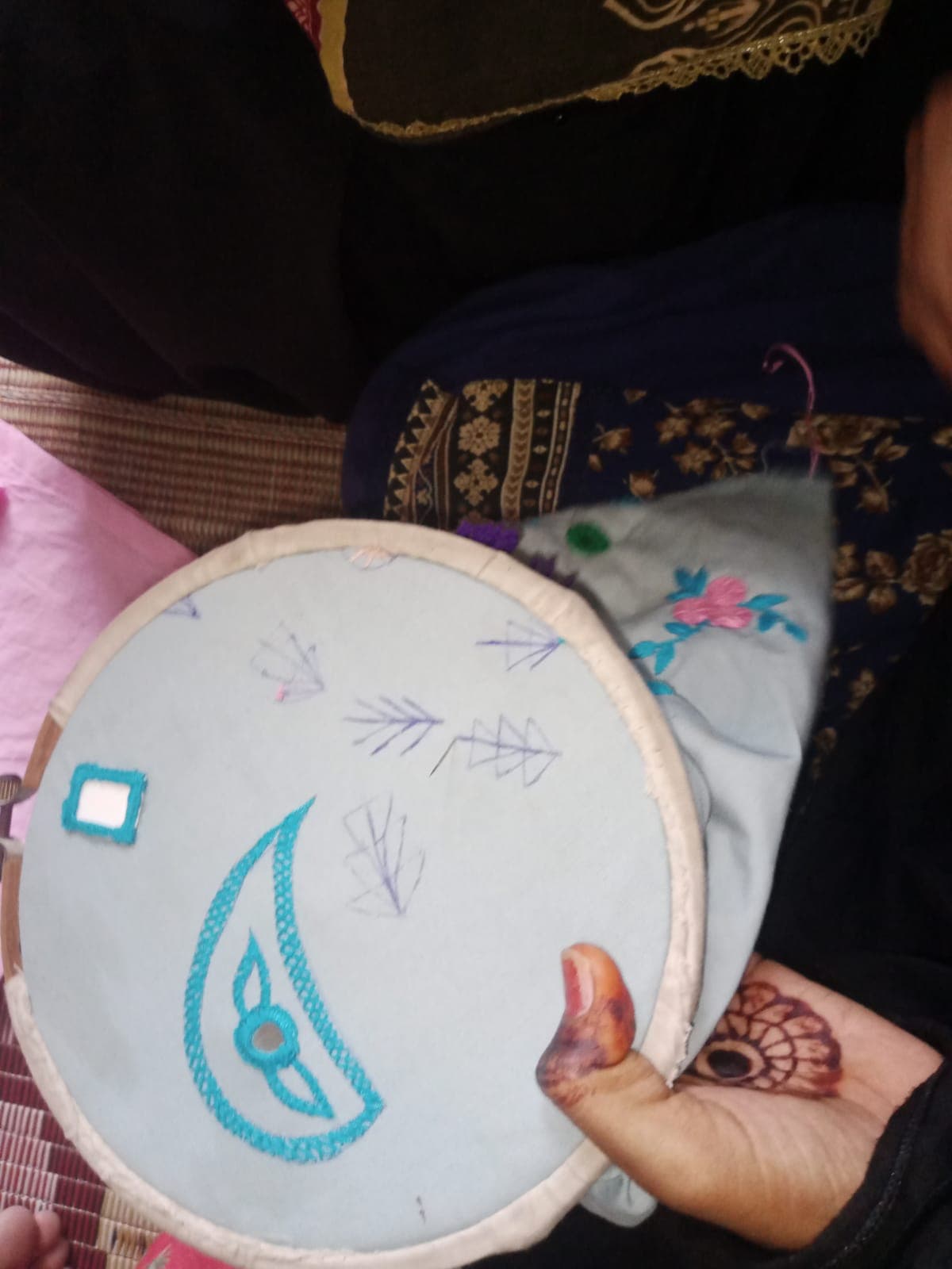 Embroidery program at Hunar — trainee work (5)