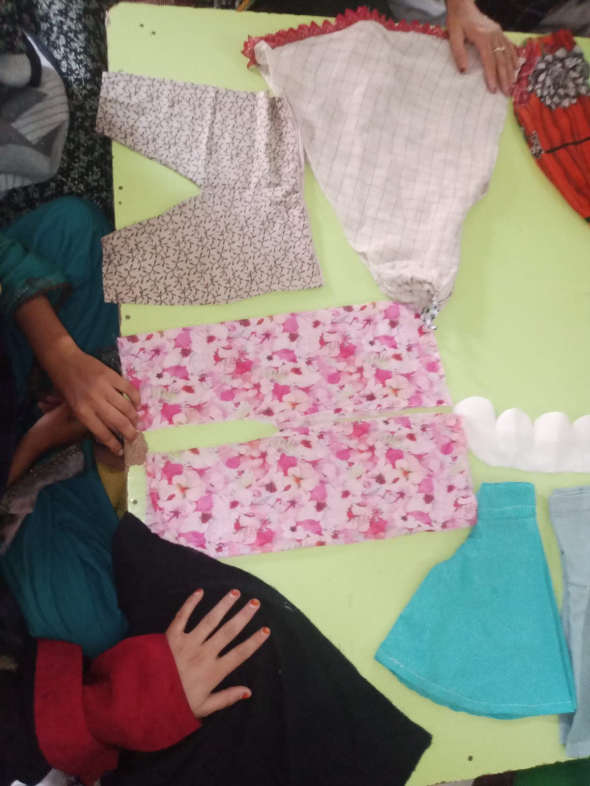 Sewing program at Hunar — trainee work (6)